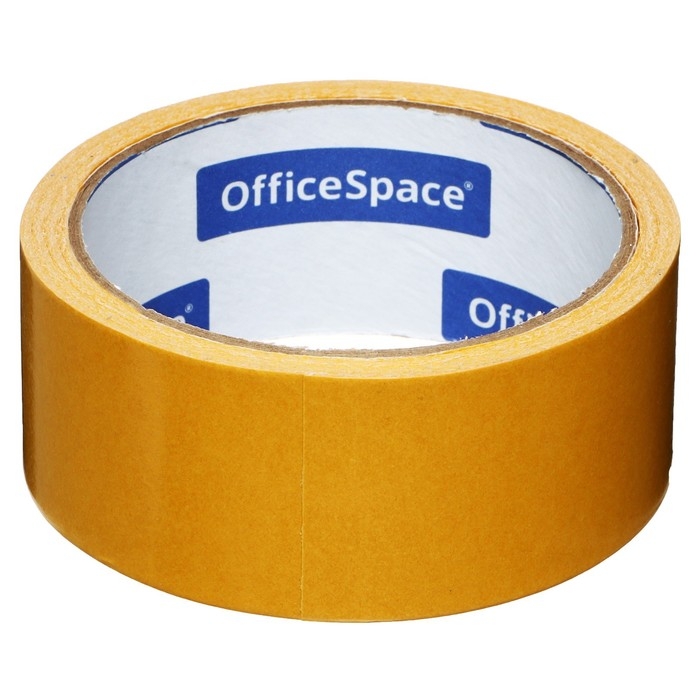 Клейкая лента двусторонняя 38 мм х 10м OfficeSpace, полипропилен Клейкая лента двусторонняя 38 мм х 10м OfficeSpace, полипропилен
