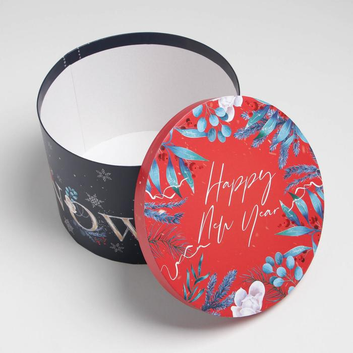 Набор коробок круглых 3 в 1 «Magic time», 18 х 18 х 13 см, 20 х 20 х 14.5 см, 25 х 25 х15 см, Новый год Набор коробок круглых 3 в 1 «Magic time», 18 х 18 х 13 см, 20 х 20 х 14.5 см, 25 х 25 х15 см, Новый год