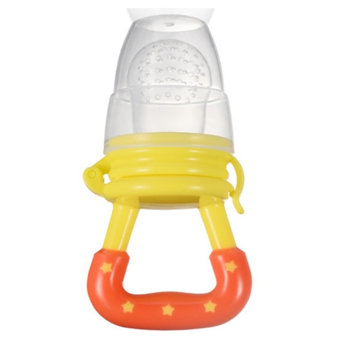 Ниблер для прикорма, с силиконовой сеточкой, цвет желтый Ниблер для прикорма, с силиконовой сеточкой, цвет желтый