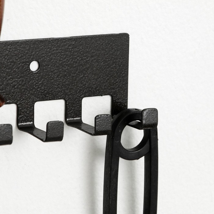 Набор для шашлыков  Набор для шашлыков "Мангалыч" шампур 50 см - 6 шт, опахало, подвес