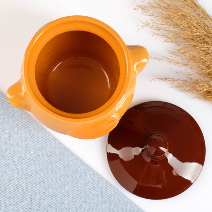 Горшок керамический для запекания  Горшок керамический для запекания "Лесной" 0,65л / 12х12см, стандарт МИКС