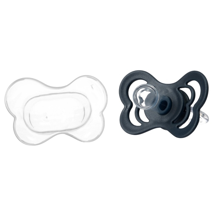 Соска - пустышка силиконовая классическая, от 0 мес., с колпачком, цвет синий Соска - пустышка силиконовая классическая, от 0 мес., с колпачком, цвет синий