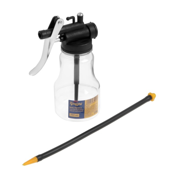 Масленка ТУНДРА, пластиковый корпус, удлиненный гибкий наконечник, 250 мл Масленка ТУНДРА, пластиковый корпус, удлиненный гибкий наконечник, 250 мл