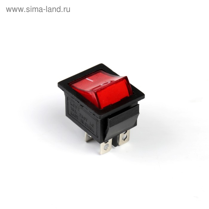 Кнопка - выключатель, квадратный, с подсветкой, МИКС Кнопка - выключатель, квадратный, с подсветкой, МИКС