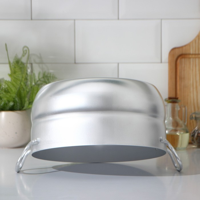Кастрюля алюминиевая, 6 л, металлическая крышка Кастрюля алюминиевая, 6 л, металлическая крышка