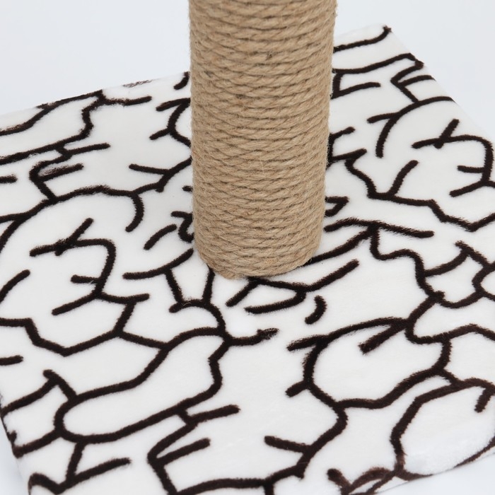 Когтеточка  Когтеточка "Столбик" на подставке,  54 х 31 см, джут,  микс цветов