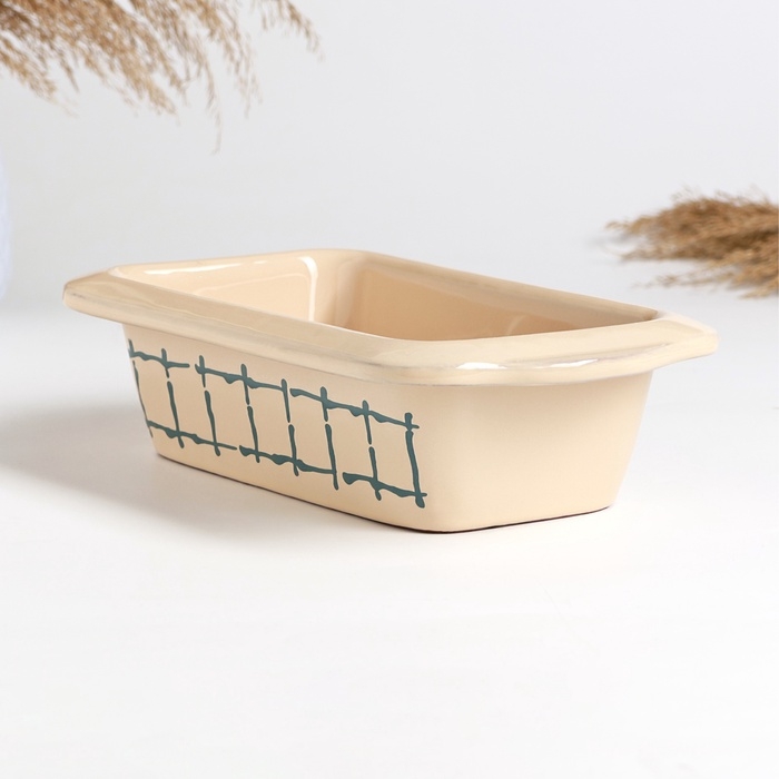 Емкость для запекания "Трапеза прямоугольная" 1л / 6,5х27х14,5см, классика