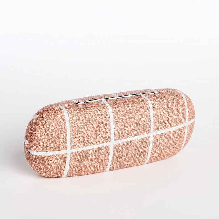 Футляр для очков на хлопушке, длина 16 см, цвет бежевый Футляр для очков на хлопушке, длина 16 см, цвет бежевый