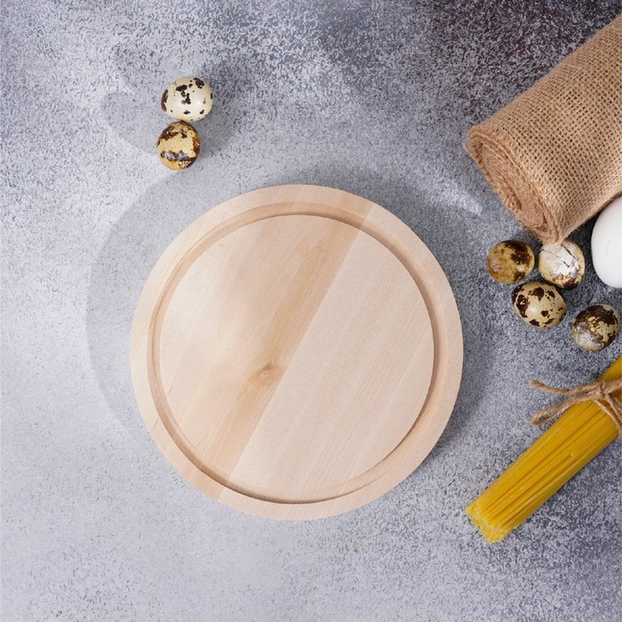 Доска разделочная круглая Доляна «Фортуна», d=20 см, берёза Доска разделочная круглая Доляна «Фортуна», d=20 см, берёза