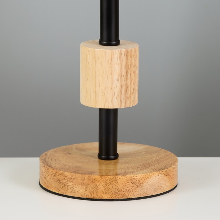 Настольная лампа Настольная лампа "Сорб" E27 40Вт светлое дерево 21х21х38 см RISALUX