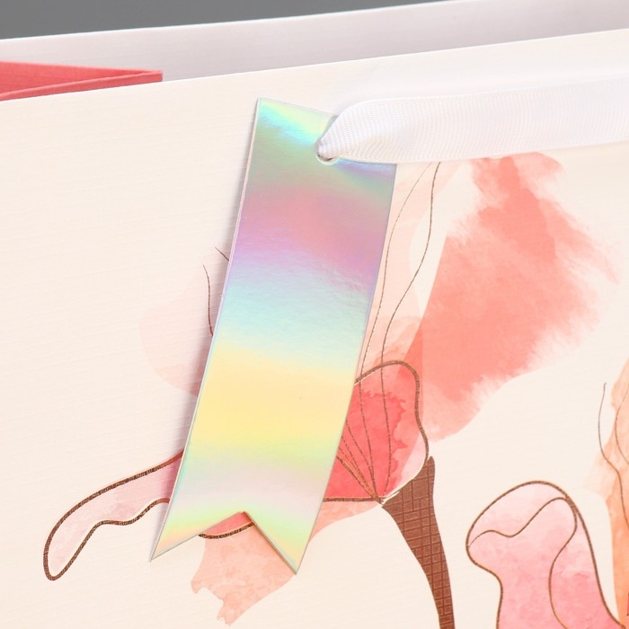 Пакет подарочный ламинированный, упаковка, «Нежность», 25.4 х 30.5 х 12.7 см Пакет подарочный ламинированный, упаковка, «Нежность», 25.4 х 30.5 х 12.7 см