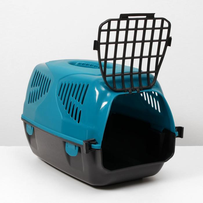 Переноска для животных  Переноска для животных "Сириус", 33,5 х 31 х 50 см, цвет бирюзовый