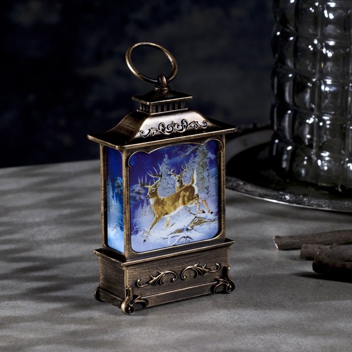 Светодиодная фигура «Олени в лесу» 7.6 × 13.5 × 3.2 см, пластик, батарейки AG13х3 (в комплекте), свечение тёплое белое Светодиодная фигура «Олени в лесу» 7.6 × 13.5 × 3.2 см, пластик, батарейки AG13х3 (в комплекте), свечение тёплое белое