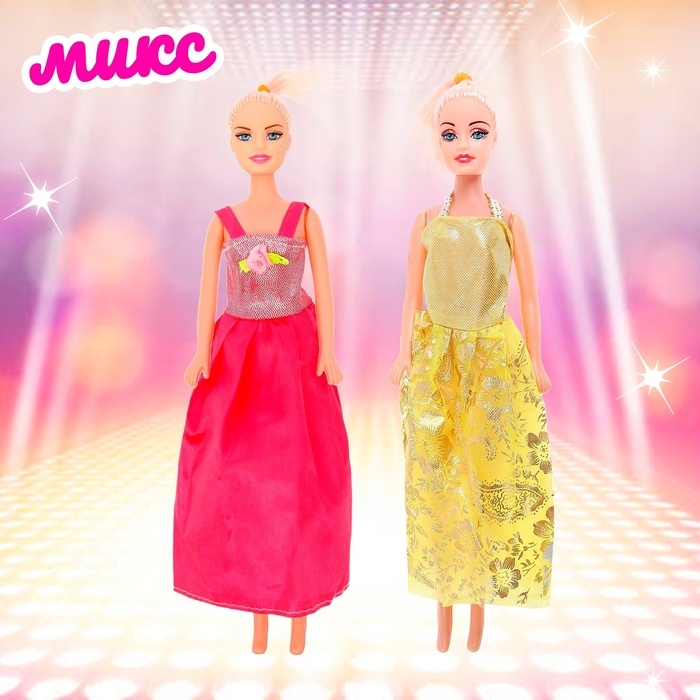 Кукла-модель «Модница» в платье, МИКС