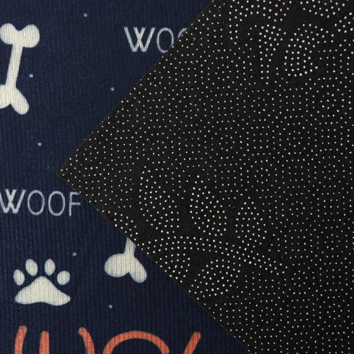 Коврик влаговпитывающий придверный Доляна «Корги», без окантовки, 39×59 см, цвет чёрный Коврик влаговпитывающий придверный Доляна «Корги», без окантовки, 39×59 см, цвет чёрный