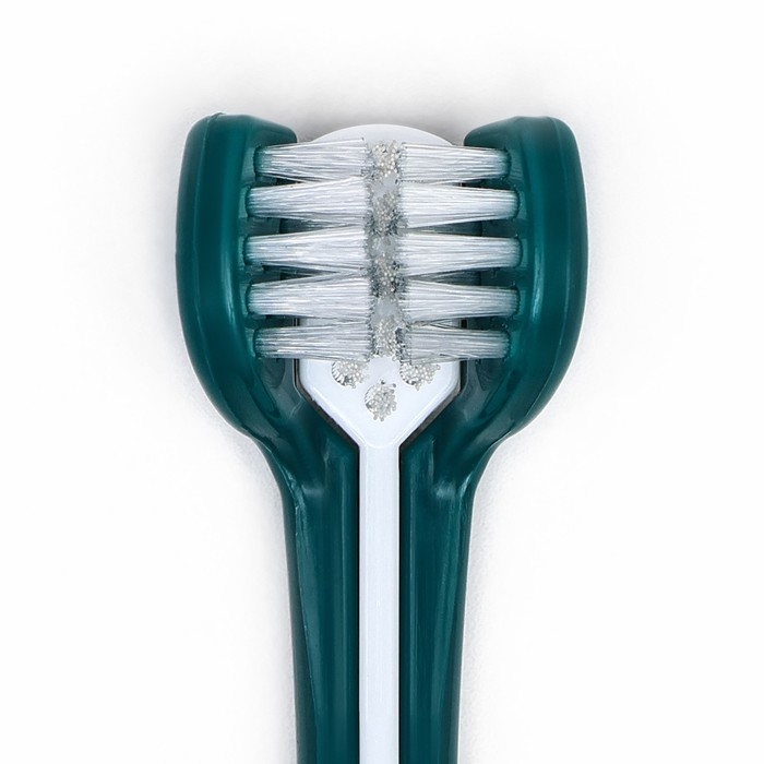 Зубная щётка для животных 360 градусов, зелёная/белая, 17,5 см Зубная щётка для животных 360 градусов, зелёная/белая, 17,5 см