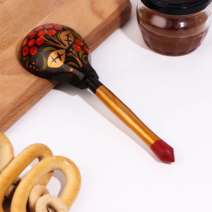 Ложка полубаская Ложка полубаская "Хохлома", традиционная роспись