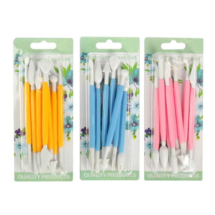 Набор стеков для лепки из глины, пластилина, пластики, 8 штук, МИКС Набор стеков для лепки из глины, пластилина, пластики, 8 штук, МИКС