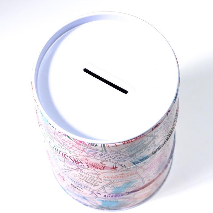 Копилка металл банка Копилка металл банка "Большое путешествие" 12х8х8 см