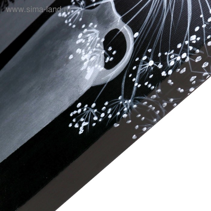 Картина-холст на подрамнике Картина-холст на подрамнике "Черно-белая" 60х100 см