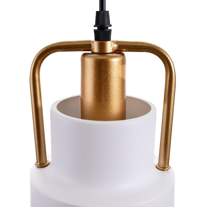 Светильник BayerLux 1657/1WT E27 40Вт бело-золотой 12,5х12,5х22-122 см