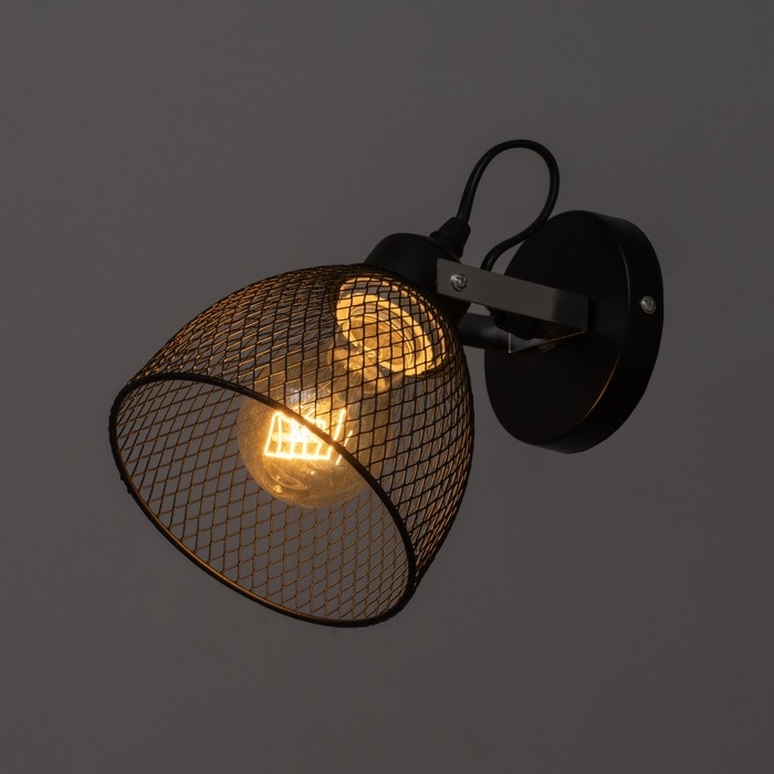 Бра 662411/1 40Вт E27 черный 23х13х18 см