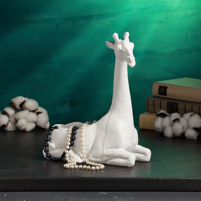 Подставка для мелочей "Жираф" 13х11х29см, белый