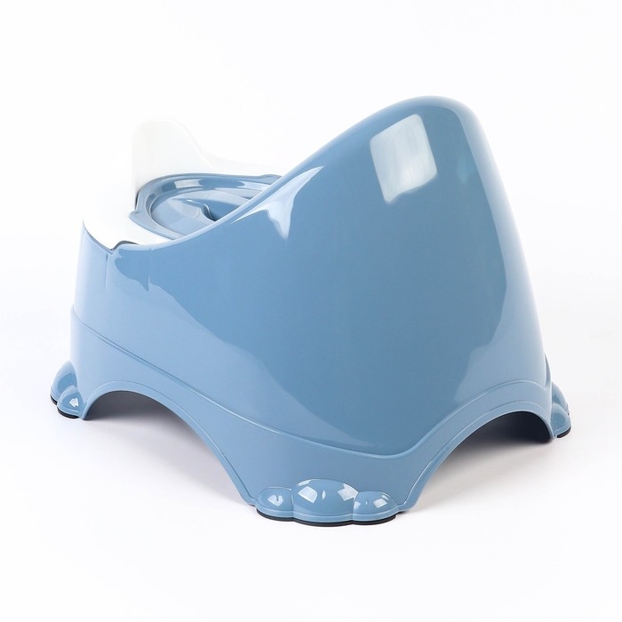 Горшок детский антискользящий «Бэйби-Комфорт» с крышкой, съёмная чаша, цвет голубой, синий Горшок детский антискользящий «Бэйби-Комфорт» с крышкой, съёмная чаша, цвет голубой, синий