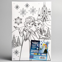 Картина по номерам для детей "Анна и Эльза" 20х30 см, Холодное сердце