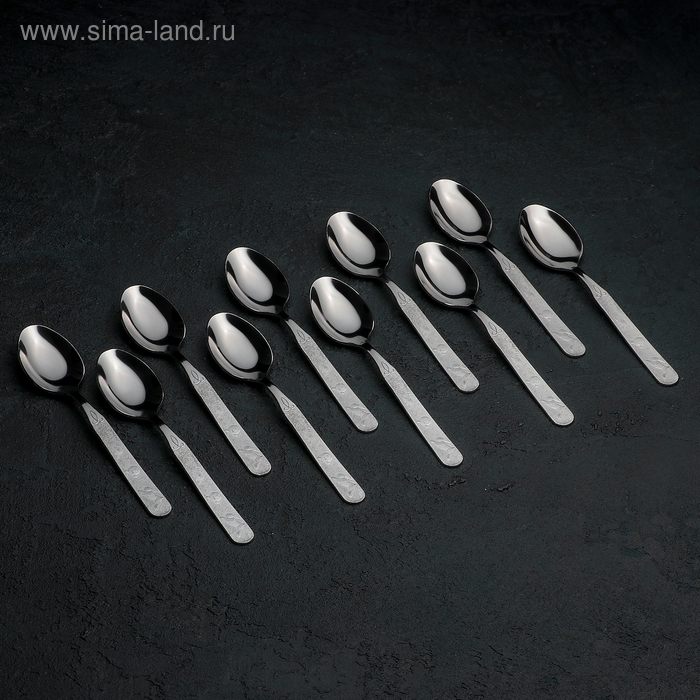 Ложка детская чайная «Колобок», толщина 1,5 мм, цвет серебряный