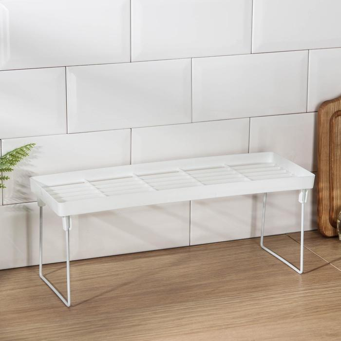 Полка универсальная складная, 39×14×15,5 см, цвет белый Полка универсальная складная, 39×14×15,5 см, цвет белый