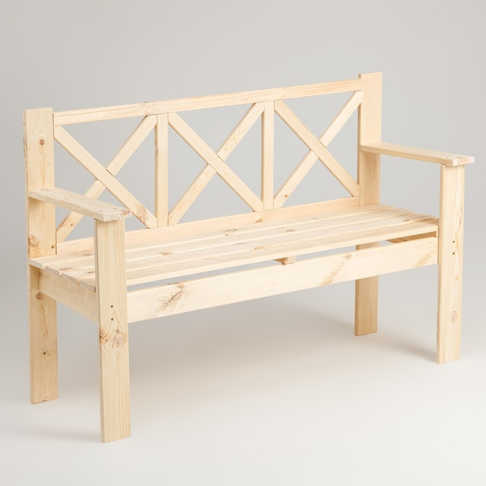 Скандинавская скамейка, 134×50×90см, из хвои Скандинавская скамейка, 134×50×90см, из хвои