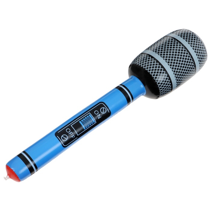 Игрушка надувная «Микрофон», 65 см, звук, цвет МИКС