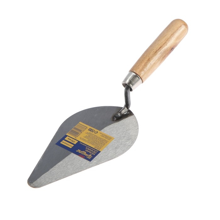 Кельма печника ТУНДРА, каплевидная, деревянная рукоятка, 170 мм Кельма печника ТУНДРА, каплевидная, деревянная рукоятка, 170 мм