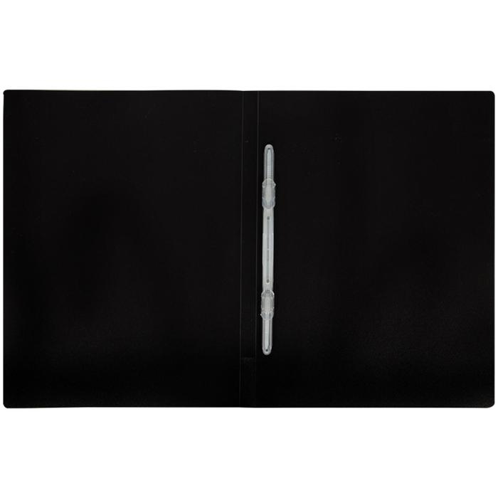 Папка с пластиковым скоросшивателем А4, 500 мкм, корешок 14 мм, Calligrata, до 100 листов, чёрная