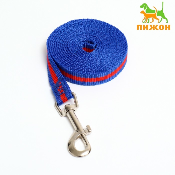 Поводок 2 м х 1,5 см, сине-красный Поводок 2 м х 1,5 см, сине-красный