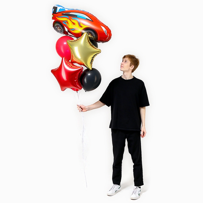 Набор шаров &laquo;Гонки&raquo;, фольга, латекс, 7 шт.