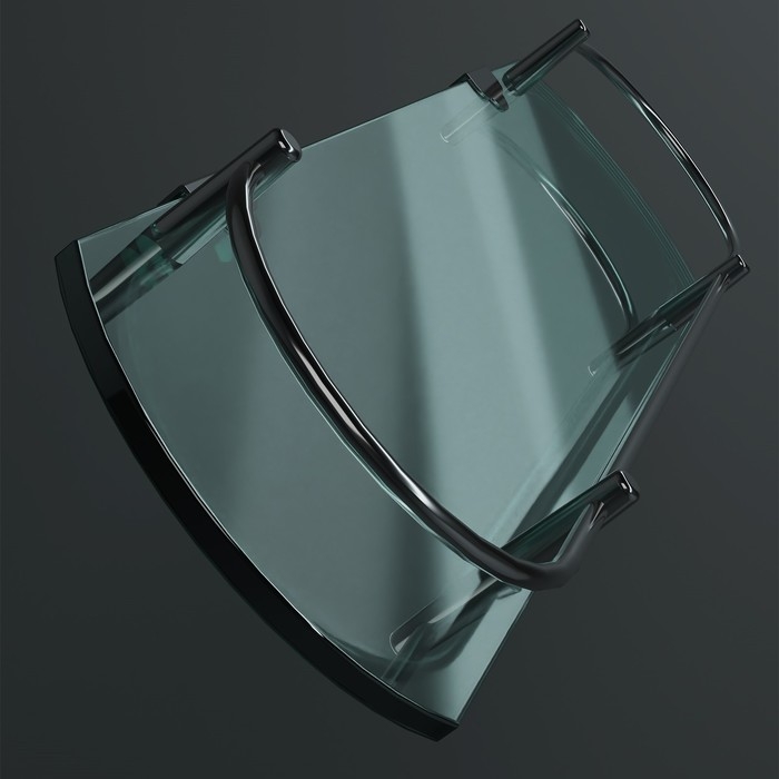 Полка для ванной комнаты, 50×12×4 см, металл, стекло Полка для ванной комнаты, 50×12×4 см, металл, стекло