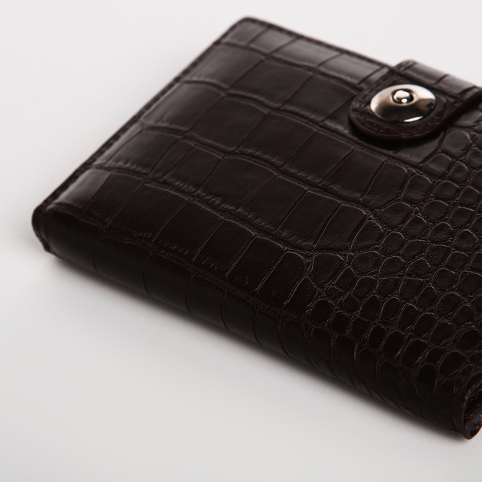 Обложка для документов 2 в 1: автодокументы, паспорт, цвет коричневый