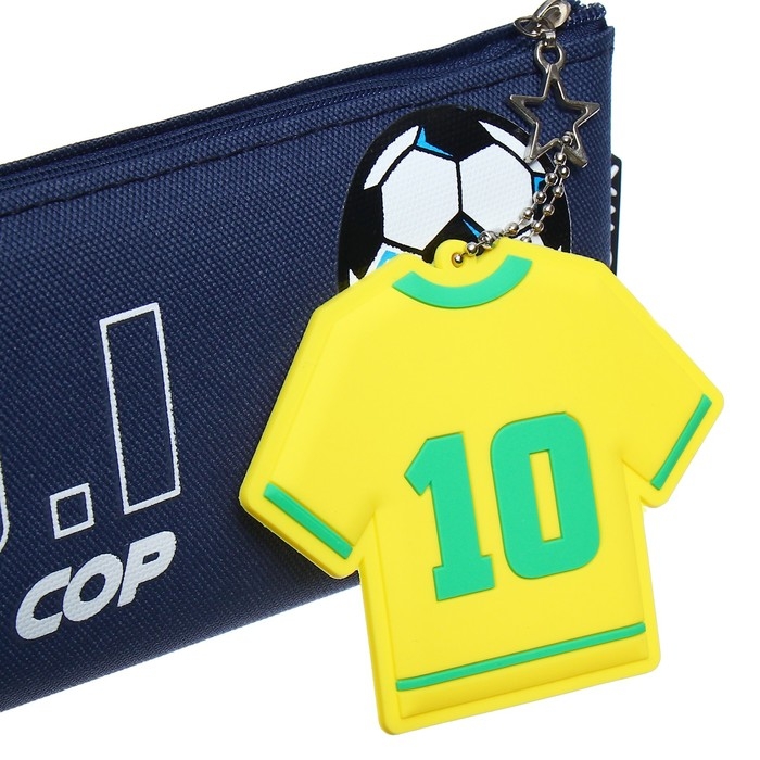 Пенал школьный на молнии Пенал школьный на молнии "Футбол", микс