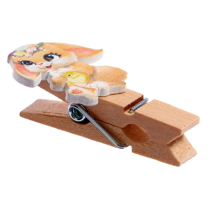 Прищепки декоративные «Милые зайчики», набор 10 шт., 1,5 × 12 × 14 см Прищепки декоративные «Милые зайчики», набор 10 шт., 1,5 × 12 × 14 см