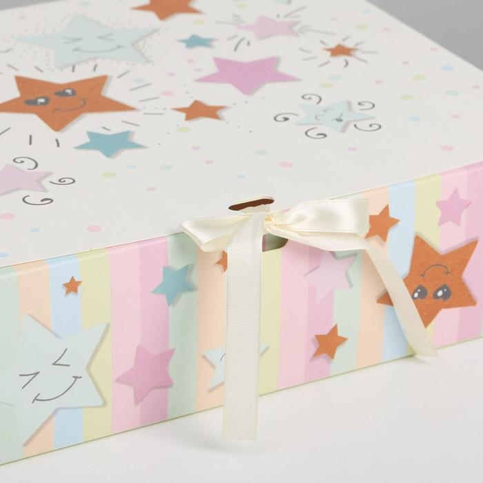 Коробка подарочная, упаковка, «Счастье», 31 х 24.5 х 8 см, БЕЗ ЛЕНТЫ Коробка подарочная, упаковка, «Счастье», 31 х 24.5 х 8 см, БЕЗ ЛЕНТЫ