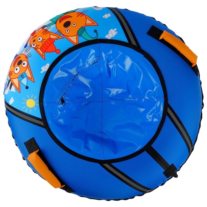 Тюбинг-ватрушка «Три кота», ТБ1-90/ТК, диаметр чехла 95 см Тюбинг-ватрушка «Три кота», ТБ1-90/ТК, диаметр чехла 95 см