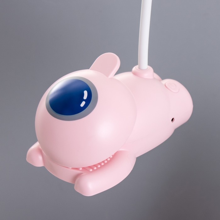 Настольная лампа Настольная лампа "Робот" LED 5Вт USB АКБ розовый 11,8х7,8х31 см RISALUX