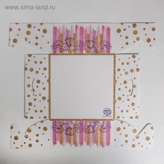 Коробка для капкейков, кондитерская упаковка, 4 ячейки «Flower patterns», 16 х 16 х 7.5 см Коробка для капкейков, кондитерская упаковка, 4 ячейки «Flower patterns», 16 х 16 х 7.5 см