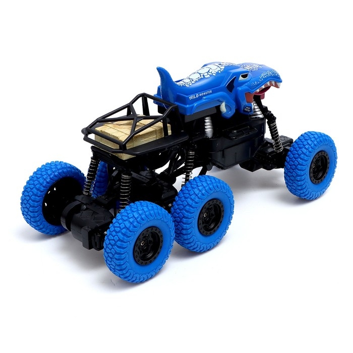 Джип радиоуправляемый DINO, 1:16, 4WD, работает от аккумулятора, цвет синий Джип радиоуправляемый DINO, 1:16, 4WD, работает от аккумулятора, цвет синий