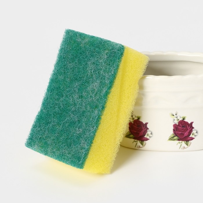 Дозатор для моющего средства с подставкой для губки Доляна «Роза», 200 мл Дозатор для моющего средства с подставкой для губки Доляна «Роза», 200 мл