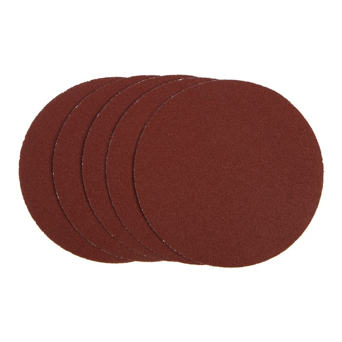 Круг абразивный шлифовальный под Круг абразивный шлифовальный под "липучку" ТУНДРА, 150 мм, Р100, 5 шт.