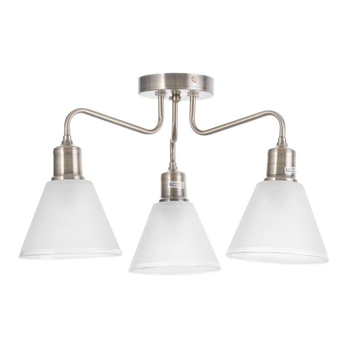 Люстра Люстра "Патриция" 3х40Вт Е27 Белый, золото 56х56х35см