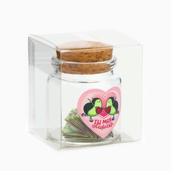 Баночка с любовными пожеланиями «Ты моя половинка», 4,7 х 5 см Баночка с любовными пожеланиями «Ты моя половинка», 4,7 х 5 см